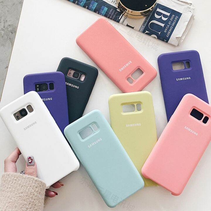 yellow-peach-flavor-ต้นฉบับ-samsung-galaxy-s21หมายเหตุ10บวกกรณีปก-s21ultra-s10-s9-s8-8-9ซิลิโคนเหลวกันกระแทกโทรศัพท์กลับเชลล์