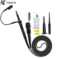 KESHE 200 MHz เครื่องแสดงคลื่นกระแสไฟฟ้าของ P2200 100:1 สีดำสีดำ หัววัดคลิป โพรบ Oscilloscope สายทดสอบสำหรับทดสอบ