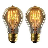 【Hot ticket】 Vintage Edison หลอดไฟ A19 1900 Antiquity 60W 110V 220V 240V Filament ทังสเตน Home Decor จัดส่งฟรี