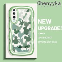 เคส Chenyyka สำหรับ Huawei P30 P30 Pro P30 Lite เคสแบบเต็มหน้าจอมิกกี้หัวดีไซน์ใหม่ขอบครีมกันกระแทกแบบใสเคสมือถือนิ่มเคสโปร่งใสลายกล้องถ่ายรูปเรียบง่ายอ่อนโยนฝาครอบป้องกัน