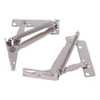 2pcs/set 80 Degree Sprung Hinges Cabinet Door Lift Up Stay Flap Top Support Tool for Cupboard Kitchen