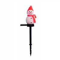 Outdoor Garden Decoration Landscape Light Solar Christmas Series Cartoon Snowman Ground Lamp Platform Creative LED Lawn Light.