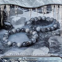 Frozen Series Natural Stone Bracelet Homme Labradorite Map Fog Crystal Stone Beads Ice Feeling Bracelet for Women on Hand Gift