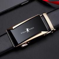 Genuine leather belt mens genuine leather pure cowhide automatic buckle young people trend belt business casual pants belt