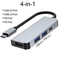 【】 Cybershock OTG Thunderbolt 3 USB ฮับกับ HDMI-รองรับ4K Rj45ตัวรับ VGA ฮับ3.0/2.0 TF ตัวอ่าน SD PD AUX สำหรับ MacBook Pro/air M1