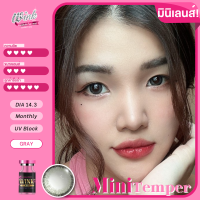 ร้านเลนส์สวยคอนแทคWink Wow รุ่น Mini temper  /สีGrayเทา ไม่มีค่าสายตา นำเข้าจากเกาหลี มี อย.(แฟชั่นสุดHit ขายดี)