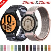 Tali jam nilon 20mm 22mm untuk jam tangan Samsung 5/4 klasik 5Pro jam tangan Huawei 4/3/GT3-2 Pro gelang Amazfit GTS/GTR