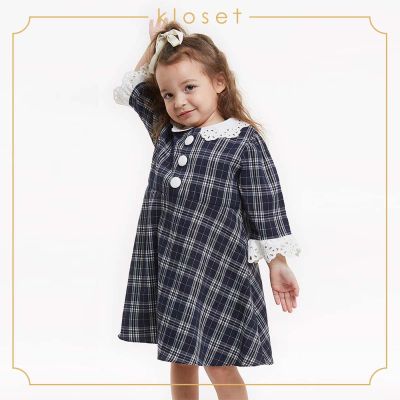 Kloset (AW19 - KD013)Tartan With Collar Dress