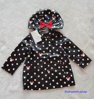 babyGAP : เสื้อแจ็คเก็ทหนัง เสื้อโค้ทมีฮูด ลายมินนี่เมาส์ สีดำ