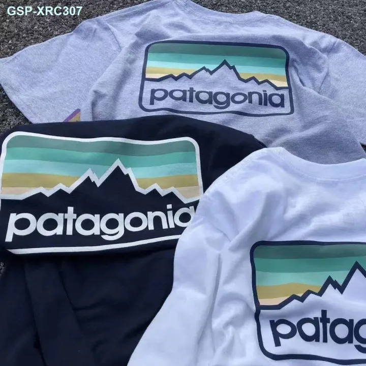 จุด-patagonia-patagonia-patagonia-เสื้อยืดพิมพ์ลายผู้ชายลายยอดคลาสสิก