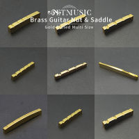 456 String Ss Nut dan Saddle String Multi Saiz Ss ชุบทองสำหรับ Gitar Elektrik,Gakustik,Bahagian Gitar Bass