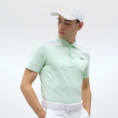 2023 new Honma red horse golf clothing mens short-sleeved polo shirt T-shirt high-end summer breathable slim golf
