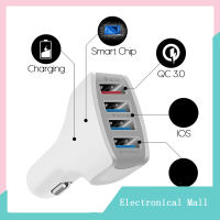 สมาร์ท Qc3.0ชาร์จอย่างรวดเร็ว4 USB ชาร์จไฟในรถ3.5a ชาร์จอย่างรวดเร็วสำหรับ Android Iphone