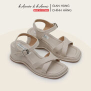 Sandal nữ cao gót đế xuồng Museum Buckled cao 6p quai chéo bAimée & bAmor