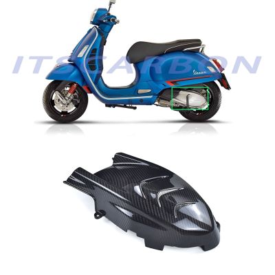 ☸ Fits For Vespa GTS 300 HPE 2016- 2019 2020 2021 100 Carbon Fiber Motorcycle Accessories Lower Engine Cover Part Kits Fairing
