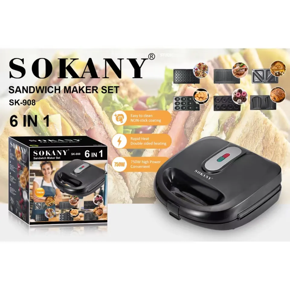 Multifunctional Waffle Maker, Donut Maker, And Sandwich Maker