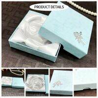 ☬☜ New Square Jewelry Packaging Case Flower Print Bracelet Display Box 9x9x3cm Necklace Cardboard Gift Box Jewelry Organizer Cases