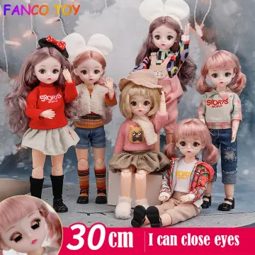 Adollya 1/6 BJD Movable Joints Mini Dolls For Girls BJD Doll Full Set  Princess Female Body BJD Accessories Kawaii Toys For Girls