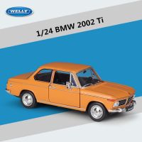 WELLY 1:24 BMW 2002 Ti ล้อแม็กคลาสสิกรถสปอร์ตรุ่น D Iecast โลหะของเล่นยานพาหนะรถรุ่นจำลองคอลเลกชันของขวัญเด็ก