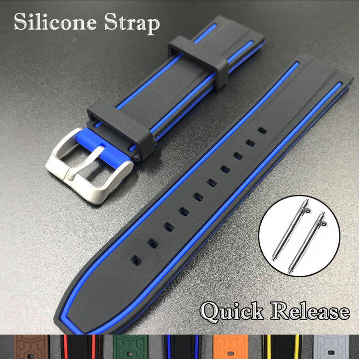 Quick Release Silicone Sports Watch Band Watch Strap 20Mm 22Mm 24Mm