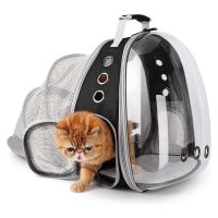 CenKinfo Pet Airline Backpack Cat Carrier Bag Small Dog Travel Backpack Puppy Transparent Backpack Cat Transport Bag