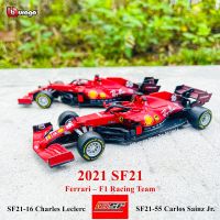 【CC】 1:43 2021 SF21  55  16 Alloy Car Sainz and Charles Leclerc Race