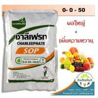 คุ้มสุด!! (1Kg)ปุ๋ยเกล็ด 0-0-50+18(S) ชาลีเฟรท โพแทสเซียมซัลเฟต โปตัสเซียมซัลเฟต เพิ่มหวาน เร่งหวาน ปุ๋ยหวาน ทุเรียน เงาะ ส้ม มะม