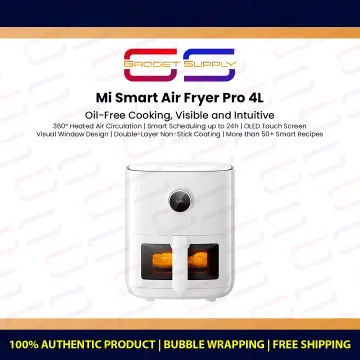 Global Version Original Xiaomi Smart Air Fryer Pro 4L OLED ScreenVisual  Window Oil-less Oven 360