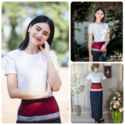 2XL/3XLส่งฟรี! ชุดใหม่ดาวิกา งานป้าย Love Lady ชุดไทยประยุกต์ ชุดผ้าไทยไปงาน ชุดไปงานบวช ผญ ชุดไทยผู้หญิง ชุดเจ้าสาว ชุดผ้าถุงไปงาน ชุดผ้าไหม ชุด