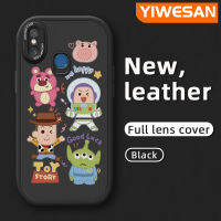 "YIWESAN เคสสำหรับ Xiaomi 8 Lite 8 Pro 8 SE 9 10เคสการ์ตูนตุ๊กตานักบินอวกาศรูปแบบดีไซน์ใหม่ใหม่ด้านโทรศัพท์ดีไซน์ดีไซน์ใหม่หนังฝาครอบ Lensa Kontak กล้องบางเคสป้องกันปลอกกันกระแทก"