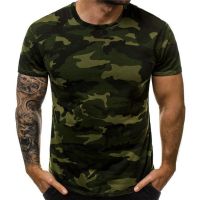 New Camouflage T-shirt Men Breathable Army Tactical Combat T Shirt Military Dry Camo Camp Tees