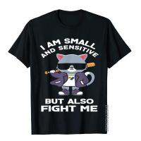 I Am Small And Sensitive But Also Fight Me - Lgbt Pride Cat T-Shirt Top T-Shirts Outdoor Mens Tops Shirts Party Cotton