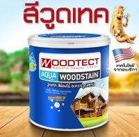 สีย้อมไม้ Woodtect  วูดเทค สูตรน้ำ สีใส เงา สีใส ด้าน เพื่อทาจบงาน เที่ยวสุดท้าย ปรับพื้นผิว ให้เงา หรือด้านสนิท หลังจากทาชนิดมีสีไปแล้ว Woodtect  Aqua Woodstain  clear matt  clear gloss