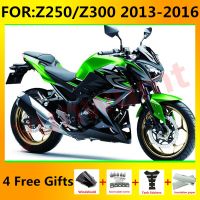 New ABS Motorcycle Fairings Kit fit For Z250 Z300 Z 250 300 2013 2014 2015 2016 bodywork full fairing kits set green black