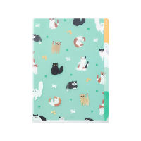 MIDORI 3 Pockets Clear Folder A5 Cats A / แฟ้มใส 3 ช่อง ขนาด A5 ลายน้องแมว แบรนด์ MIDORI จากประเทศญี่ปุ่น (D35469006)