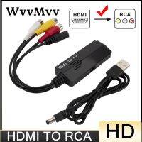 สาย HDMI แปลงเป็น RCA วิดีโอ1080P HD ตัวแปลงเสียงตัวผู้ไปยัง RCA AV ตัวแปลงส่วนประกอบสำหรับ DVD HDTV Short ZF