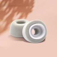 【cw】 1Pair Memory Foam Cover Earphone Tips Noise Reduction Soundproof Earplug Anti Earbud Earbuds ！