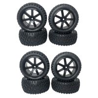 8Pcs Large Tires Widening Tires Wheel for WLtoys 144001 144010 124019 124018 124017 12428 1/12 1/14 RC Car Upgrade Parts