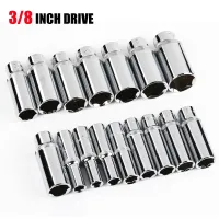 3/8 Drive 63Mm Hex Dalam Soket Kunci Pas Kepala CRV Paduan Anti-Karat 6 Titik Soket Set untuk Torsi Kunci Pas Soket Ratchet