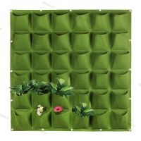 36 Pockets Vertical Wall-mounted Planting Bags Non-woven Fabrics Hanging Pots Vegetable Bonsai Flower Plant Garden WDAGTH