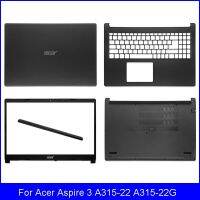 2023 ☆ หน้าจอ LCD สำหรับแล็ปท็อปใหม่หลังคลุมสำหรับเอเซอร์ Aspire 3 A315-22 A315-22G ชุดที่วางแขนฝาปิดโน้ตบุคบานพับ NC21010SC92เคสด้านล่าง