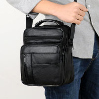 New Casual Mens Business Split leather Mini Crossbody Bag Cow skin Small Men Single Shoulder Messenger Bags High Quality