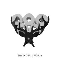 Light luxury iron animal paper towel holder toilet roll holder  toilet accessories Toilet Roll Holders