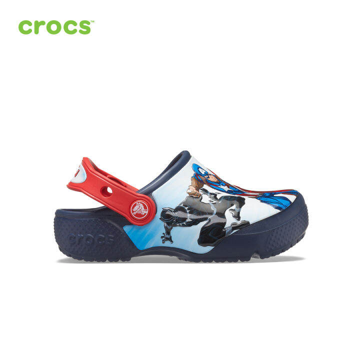 CROCS Giày lười trẻ em FW FUNLAB CLOG KID AVENGERS PATCH NAVY 207069-410 -  