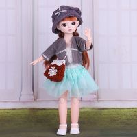 【Creative Dream Works】1/6 BJD ตุ๊กตาสาว21ที่สามารถเคลื่อนย้ายร่วมกับเสื้อผ้าแฟชั่นน่ารักแต่งหน้าผม30เซนติเมตรเจ้าหญิงตุ๊กตา DIY ของขวัญของเล่นสำหรับเด็กตุ๊กตา