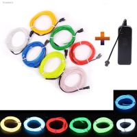 ☄☒ LED Neon Light 3V AA Battery Powered Glow EL Wire Rope Tape Cable Flexible LED Strip For Shoes Clothing Car Decoration