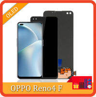 Tf/oled 6.43 LCD สำหรับ Oppo Reno4 F LCD CPH2209ชิ้นส่วนจอสัมผัสแอลซีดีของเครื่องแปลงดิจิทัลไม่มีกรอบ