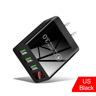 ZP 3a Usb Wall Charger Digital Display Quick Charging 3.0 Power Adapter Compatible For Iphone 13 12 Pro Max