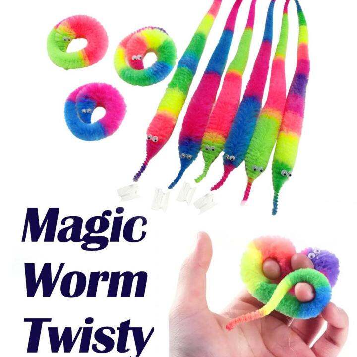 Magic Twisty Fuzzy Worm Wiggle Moving Sea Horse Street Comedy Magic