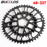 BUCKLOS จักรยาน Chainring CXP กรวด Chainring ความเร็วคู่7075อลูมิเนียม48-32ครั้งจักรยาน Chainwheel GXP Crankset ส่วนสำหรับ Sram